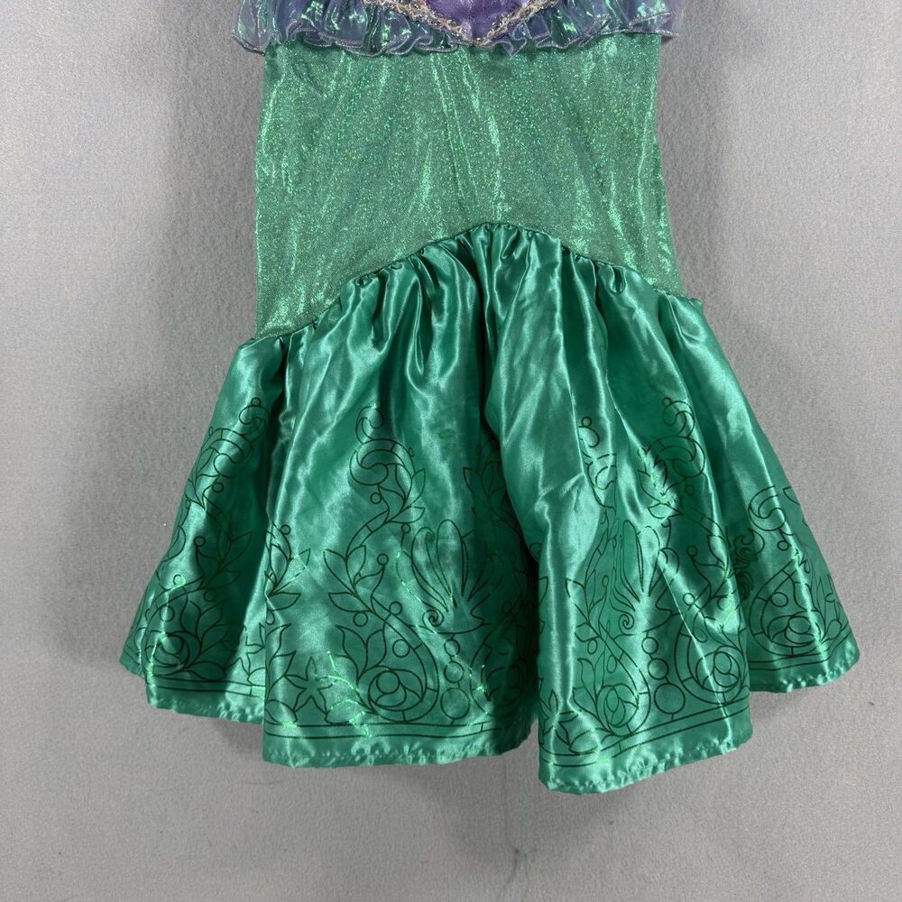 Disney Princess Ariel Little Mermaid Girls Costume Dress Size 3T-4T Halloween - Picture 3 of 9